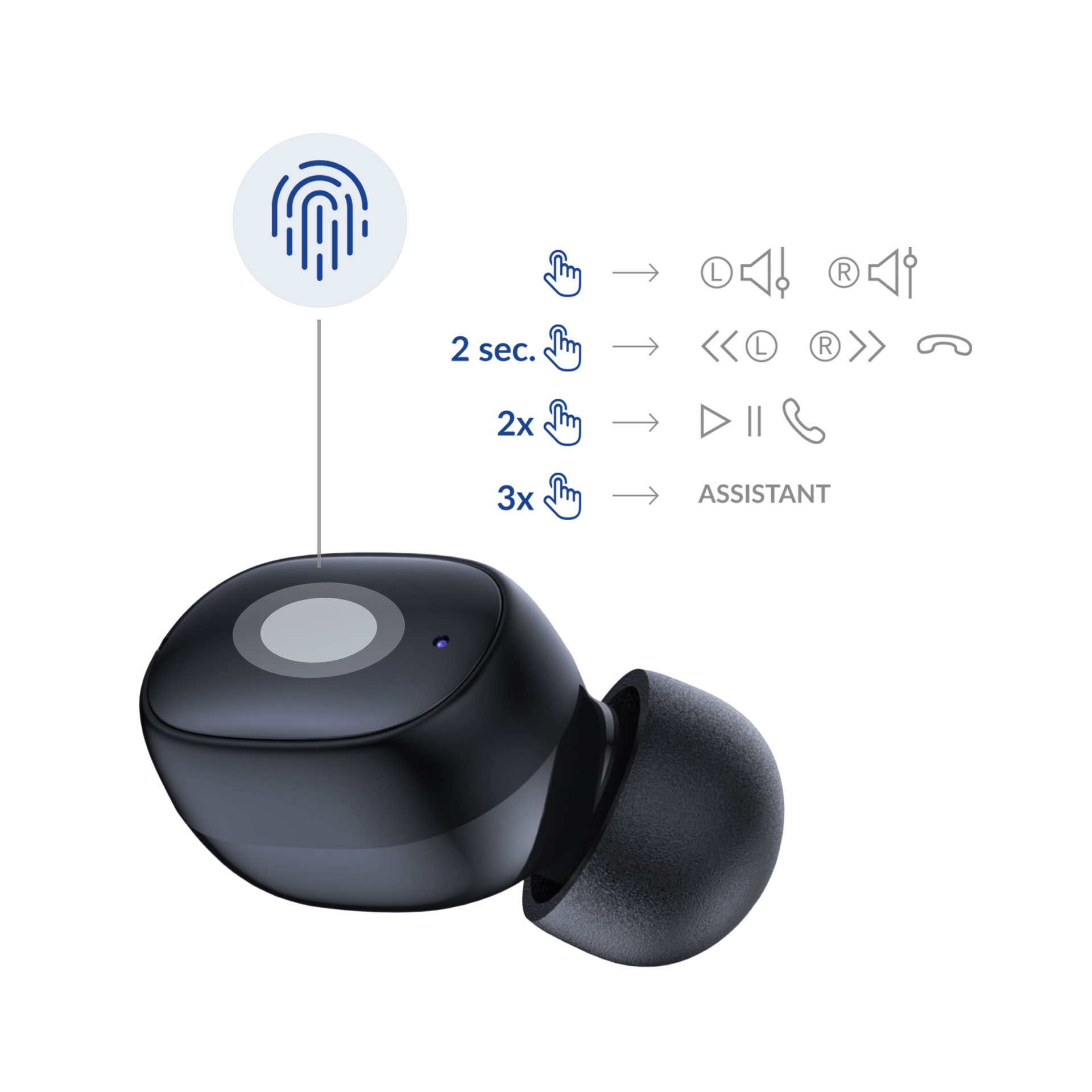 3MK 3mk FlowBuds Black (5903108497404)