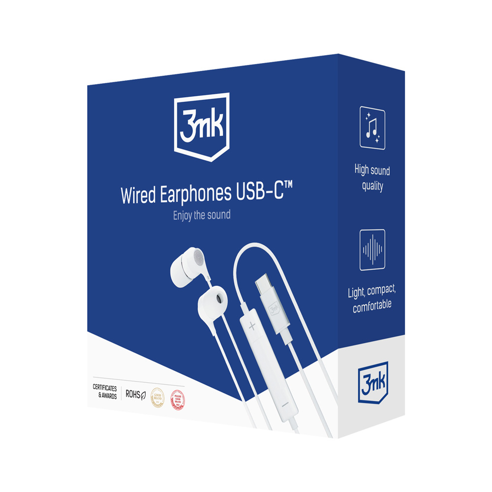 3MK 3mk Wired Earphones USB-C (5903108518062)