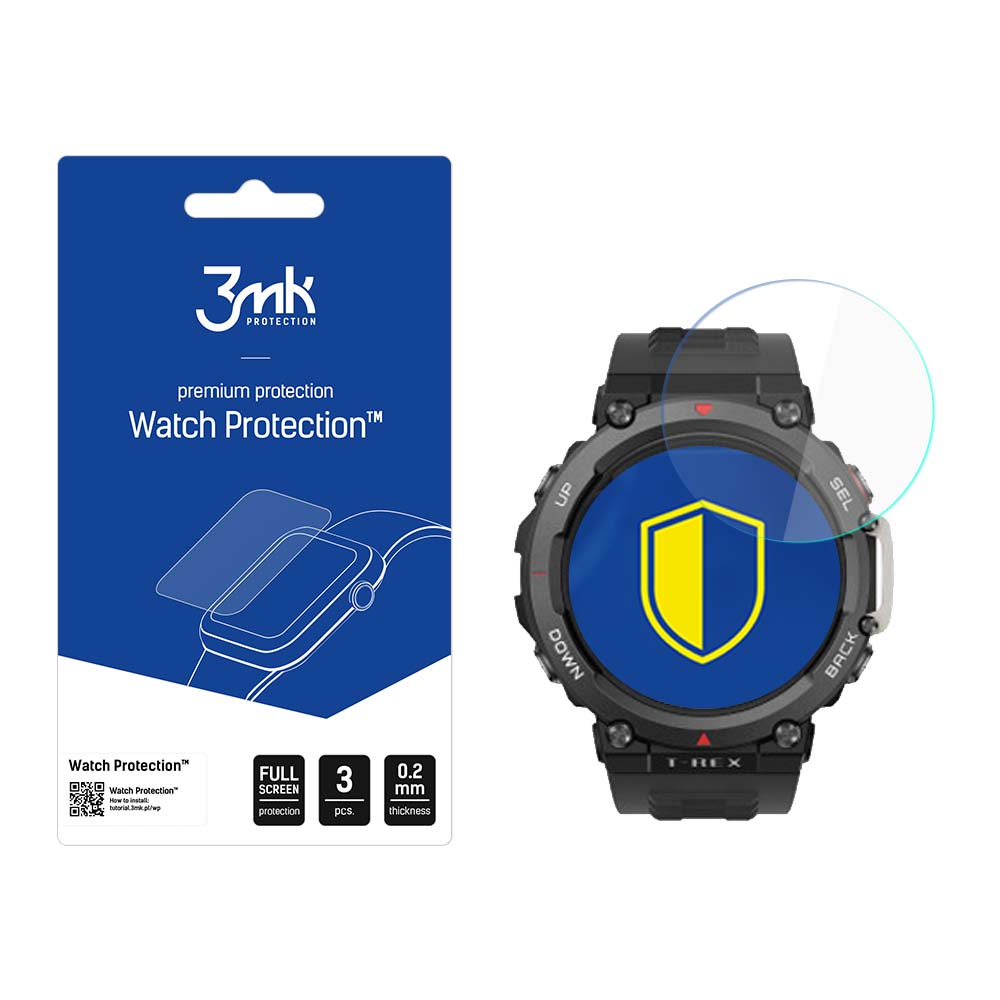 hybridní sklo Watch Protection FlexibleGlass pro Amazfit T-Rex 2 (3ks)