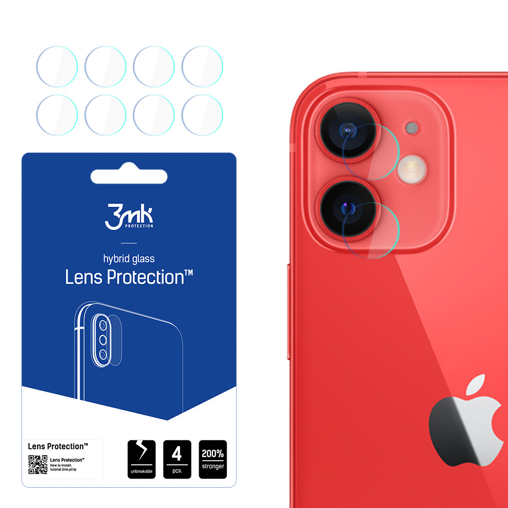 ochrana kamery Lens Protection pro Apple iPhone 12 mini (4ks)