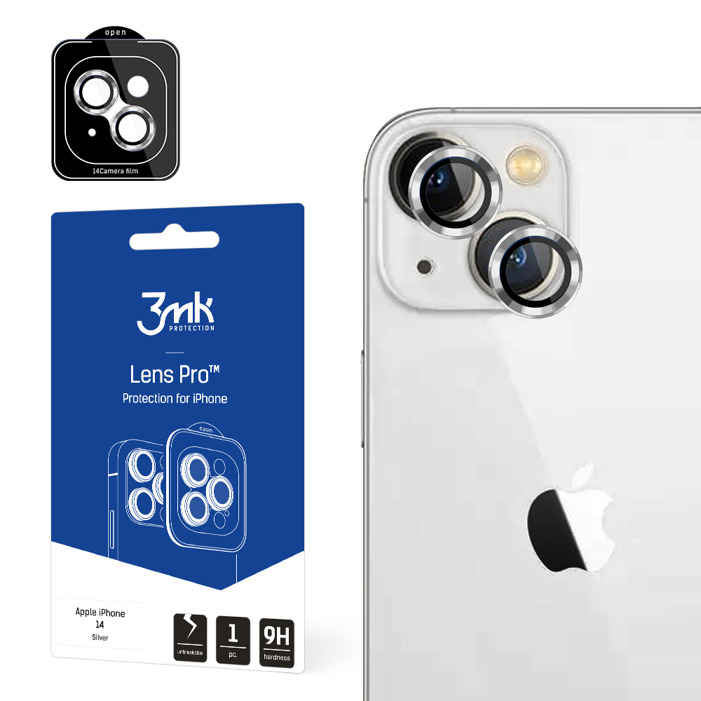 ochrana kamery Lens Protection Pro pro Apple iPhone 14, stříbrná