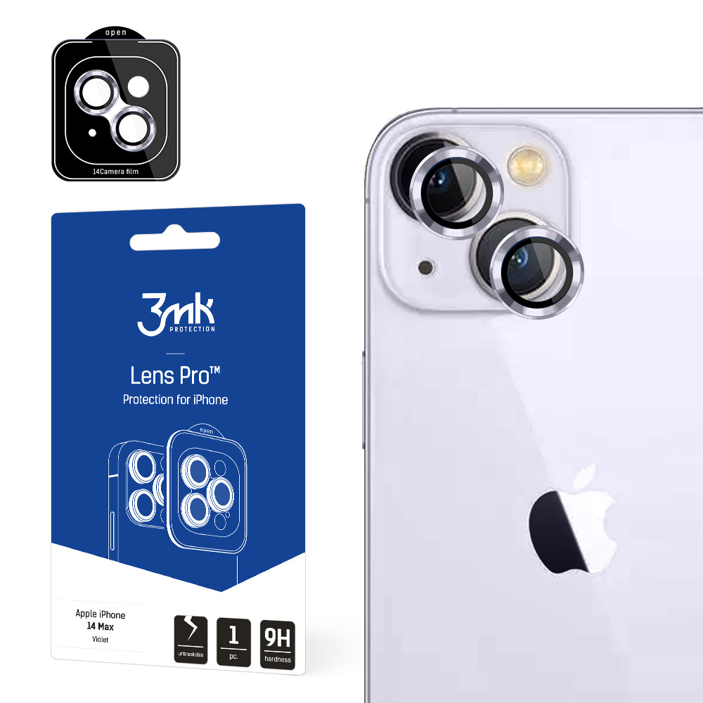 ochrana kamery Lens Protection Pro pro Apple iPhone 14 Plus, fialová