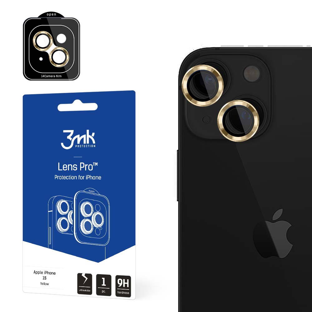 ochrana kamery Lens Protection Pro pro Apple iPhone 15, Yellow