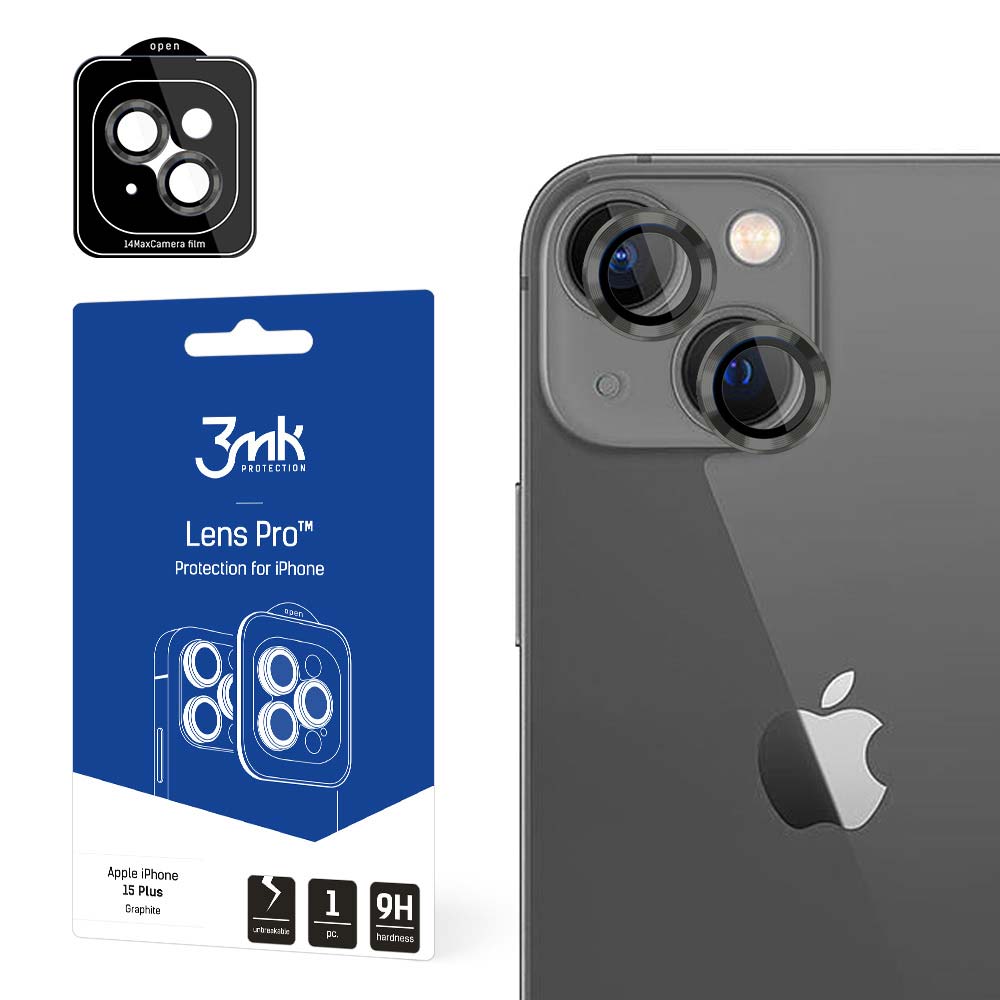 ochrana kamery Lens Protection Pro pro Apple iPhone 15 Plus, Graphite