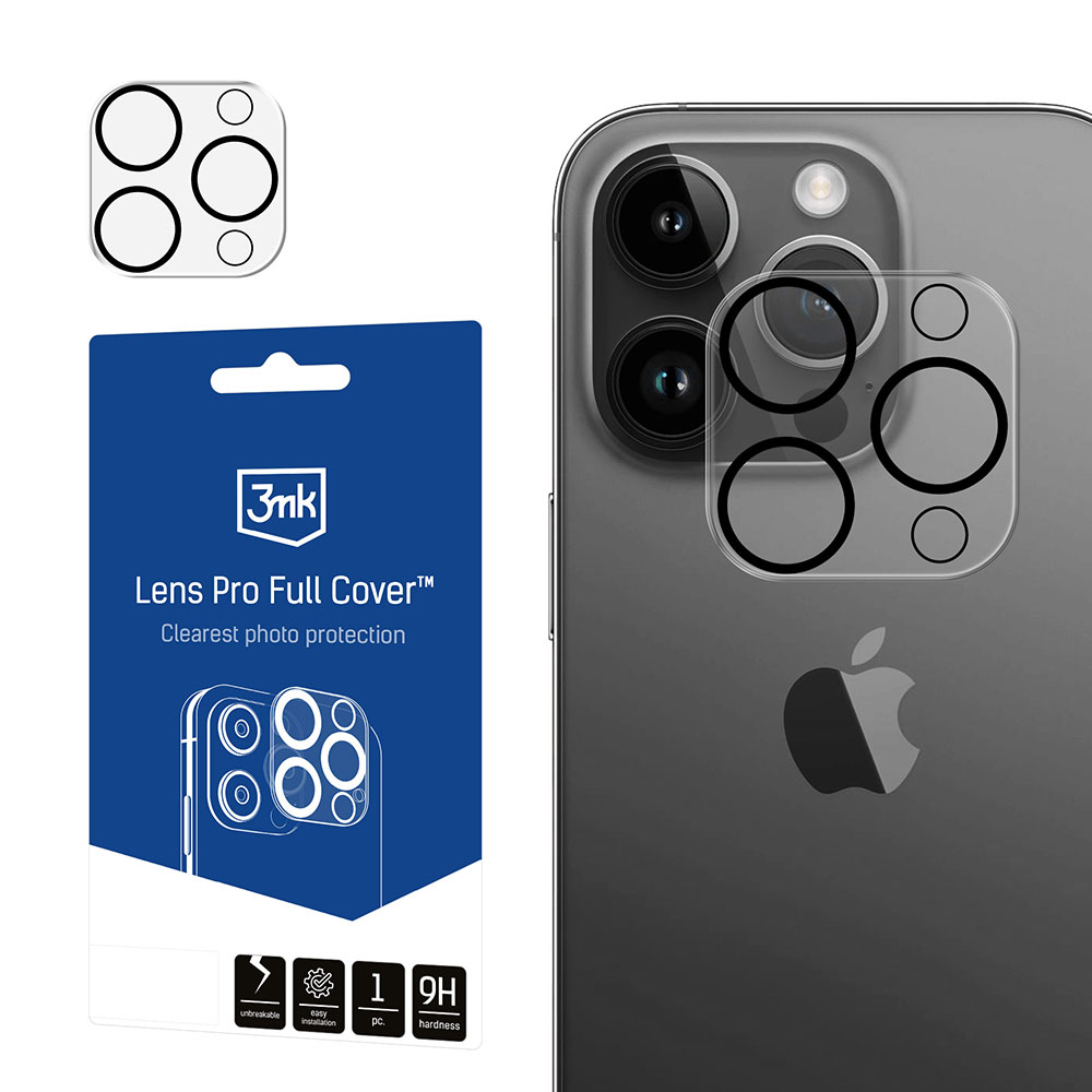 ochrana kamery Lens Pro Full Cover pro Apple iPhone 15 Pro / iPhone 15 Pro Max
