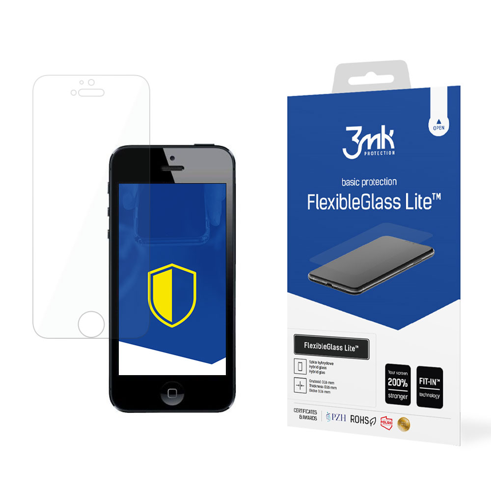 Hybridní sklo pro Apple iPhone 5 - 3mk FlexibleGlass Lite™  5903108031806