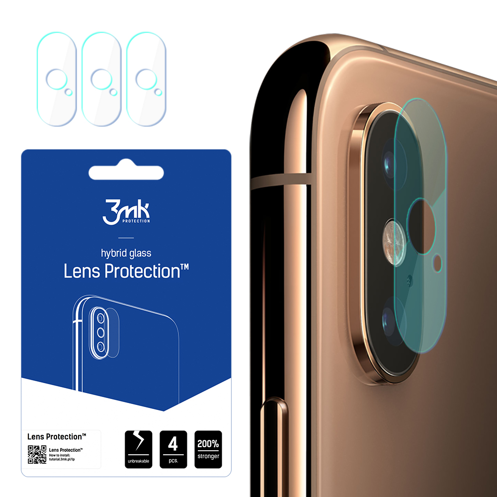 ochrana kamery Lens Protection pro Apple iPhone Xs Max (4ks)