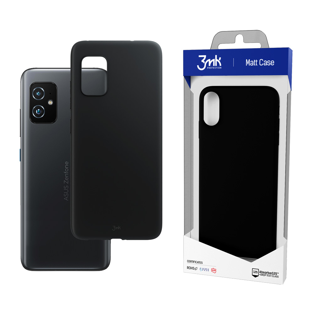 Asus Zenfone 8 - 3mk Matt Case black,  5903108404556