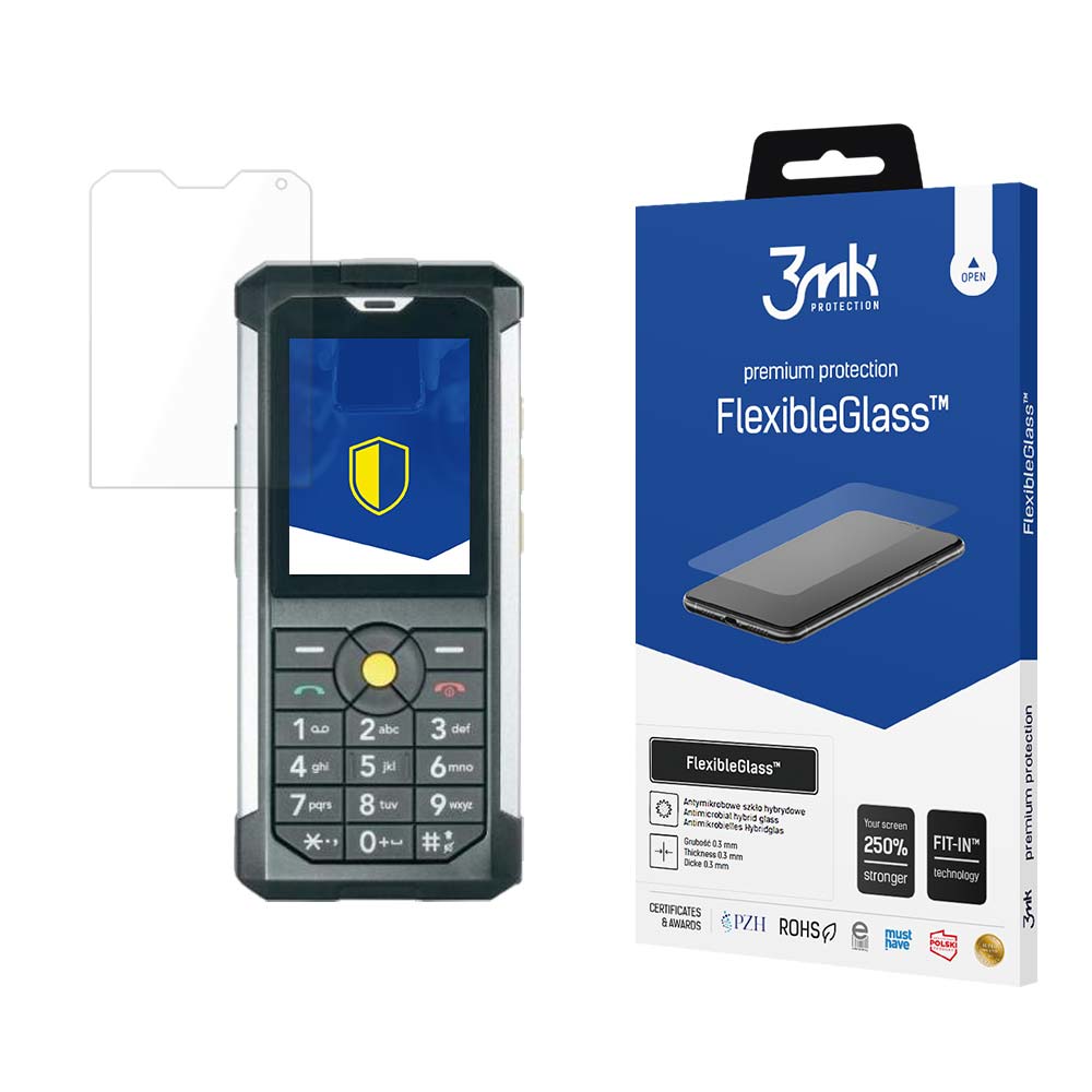 3MK Ochranné tvrzené sklo pro CAT B100 - 3mk FlexibleGlass™ (5903108435987)