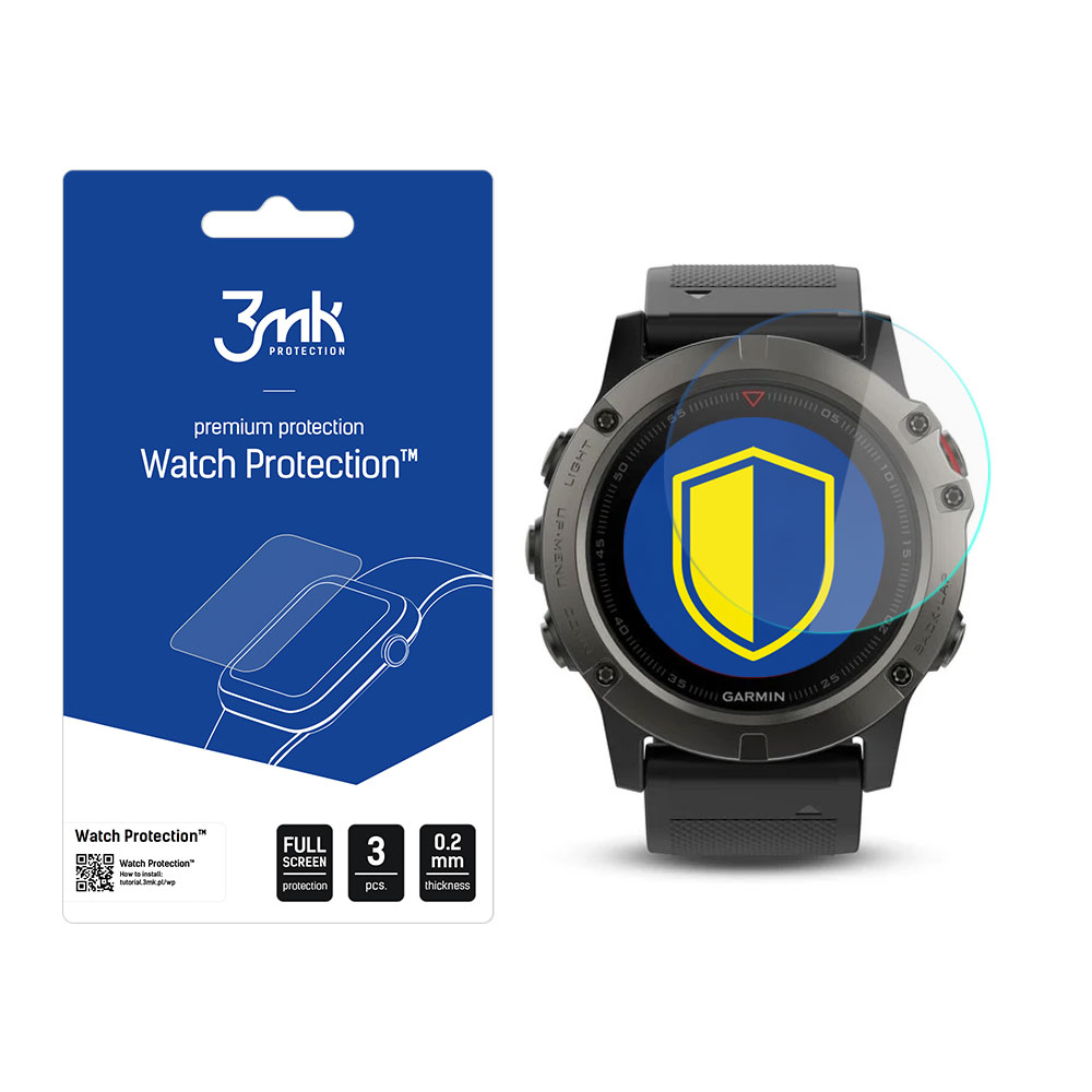 hybridní sklo Watch Protection FlexibleGlass pro Garmin Fenix 5X 51mm (3ks)