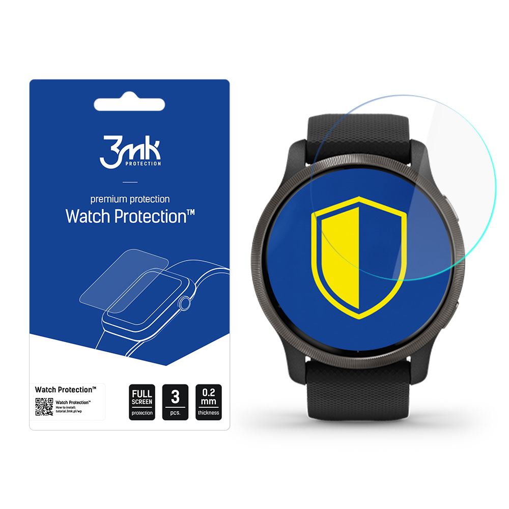 hybridní sklo Watch protection ARC pro Garmin Venu 2 Plus (3ks)