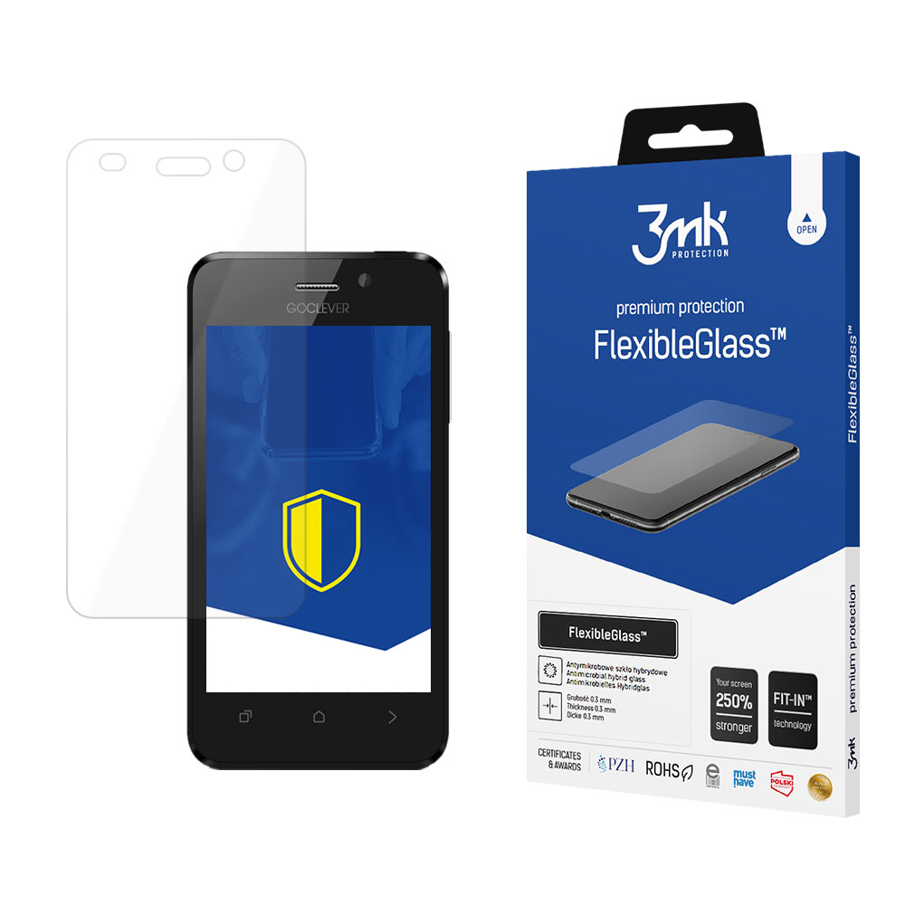 3MK Ochranné tvrzené sklo pro GOCLEVER QUANTUM 4 - 3mk FlexibleGlass™ (5901571142227)