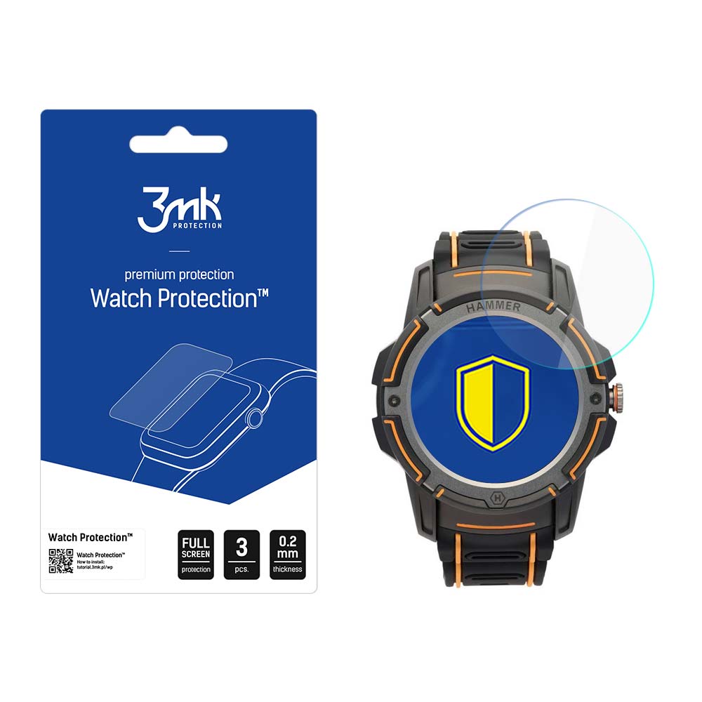 hybridní sklo Watch Protection FlexibleGlass pro Hammer Watch Plus (3ks)