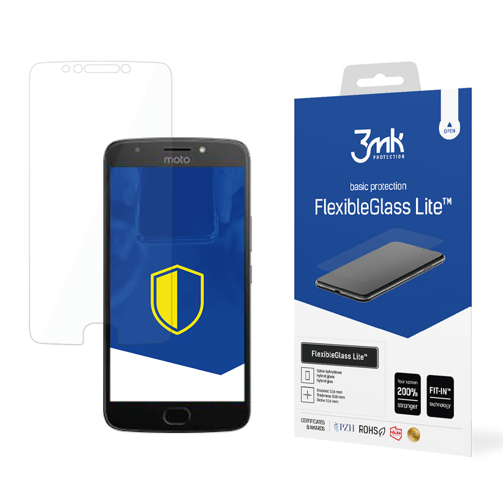 Hybridní sklo pro Motorola Moto E4+ - 3mk FlexibleGlass Lite™ 5903108030021