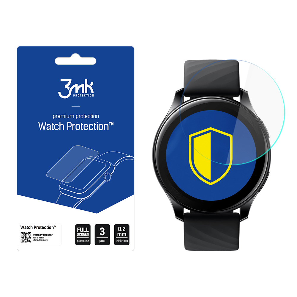 Odolná fólie na displej pro OnePlus Watch - 3mk Watch Protection™ v. ARC+,  5903108378390