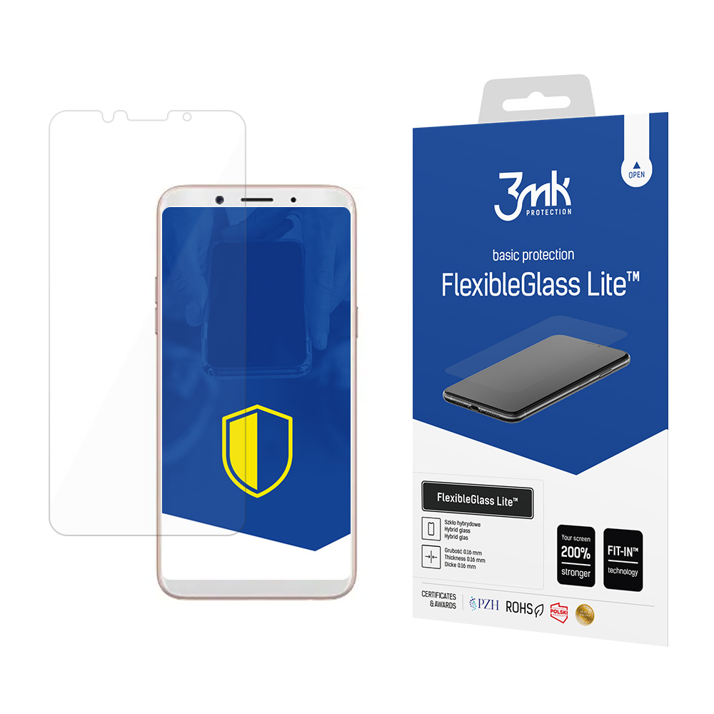 Hybridní sklo pro Oppo F5 - 3mk FlexibleGlass Lite™ 5903108385756