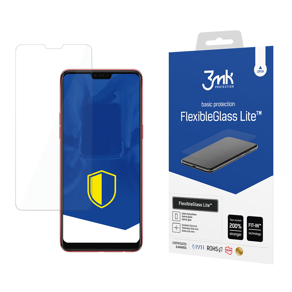 Hybridní sklo pro Oppo F7 - 3mk FlexibleGlass Lite™ 5903108428712