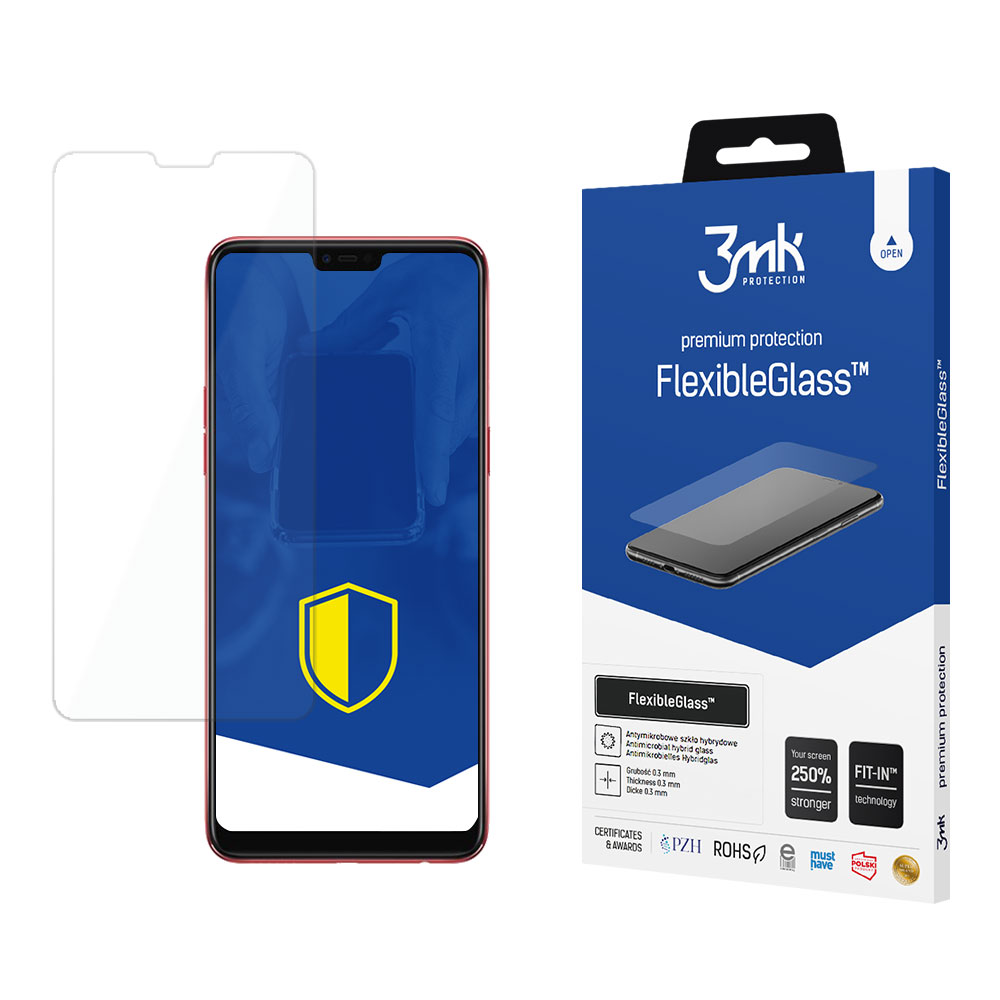 3MK Ochranné tvrzené sklo pro Oppo F7 - 3mk FlexibleGlass™ (5903108428729)