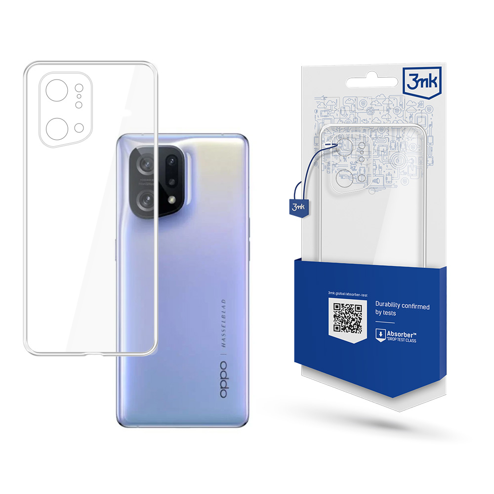 Oppo Find X5 - 3mk Clear Case  5903108471183