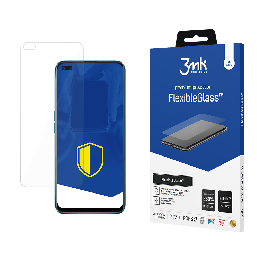 3MK Ochranné tvrzené sklo pro Oppo Reno 4 Z 5G - 3mk FlexibleGlass™ (5903108306157)