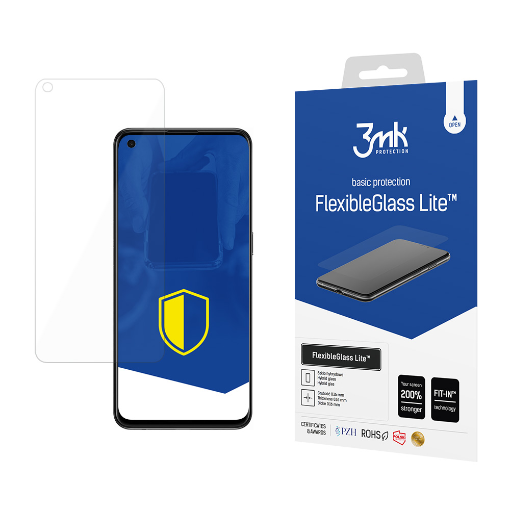 Hybridní sklo pro Oppo Reno 5 F - 3mk FlexibleGlass Lite™ 5903108384285