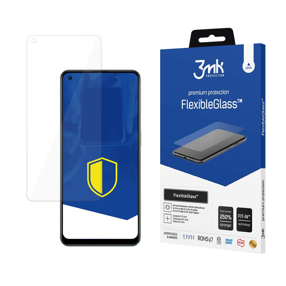3MK Ochranné tvrzené sklo pro Oppo Reno 8 Lite 5G - 3mk FlexibleGlass™ (5903108481717)