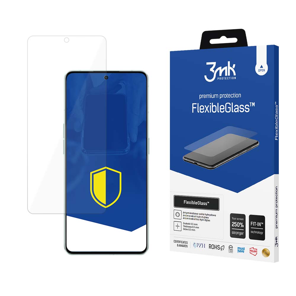 3MK Ochranné tvrzené sklo pro Oppo Reno 8 Pro+ 5G - 3mk FlexibleGlass™ (5903108482332)