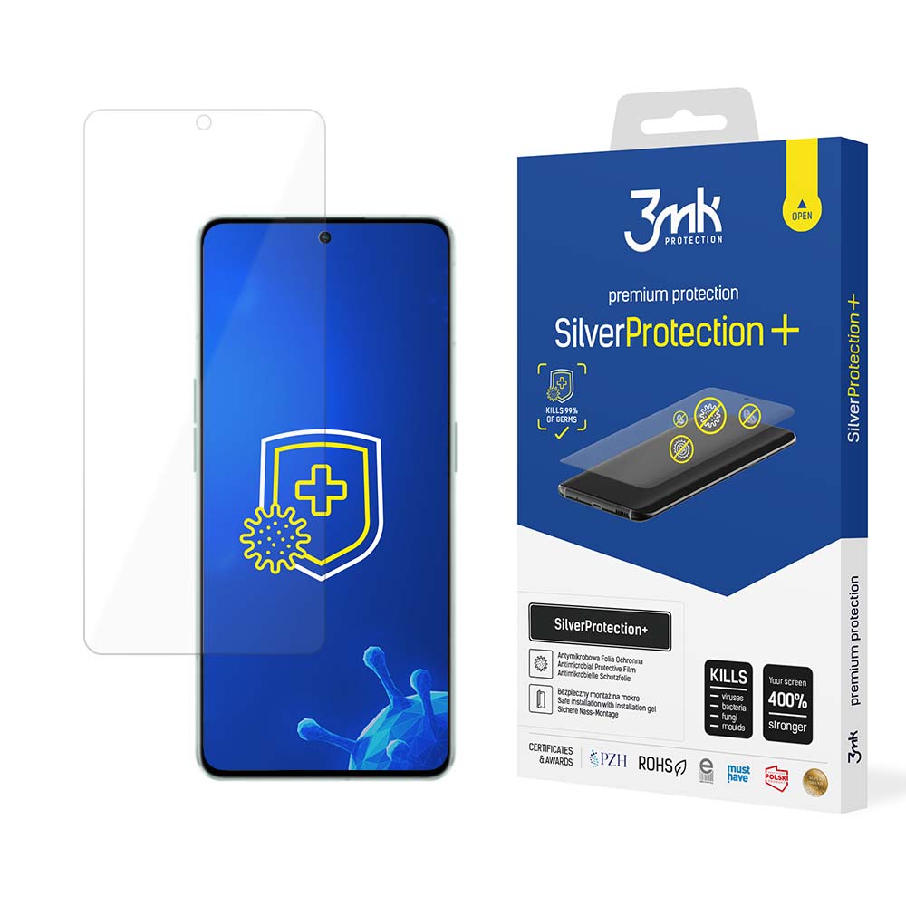 Ochranná antimikrobiální fólie pro Oppo Reno 8 Pro+ 5G - 3mk SilverProtection+,  5903108482356