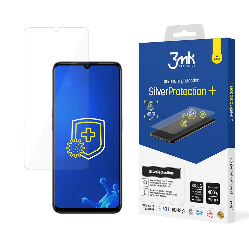 Ochranná antimikrobiální fólie pro Realme Narzo 50 5G - 3mk SilverProtection+,  5903108481540