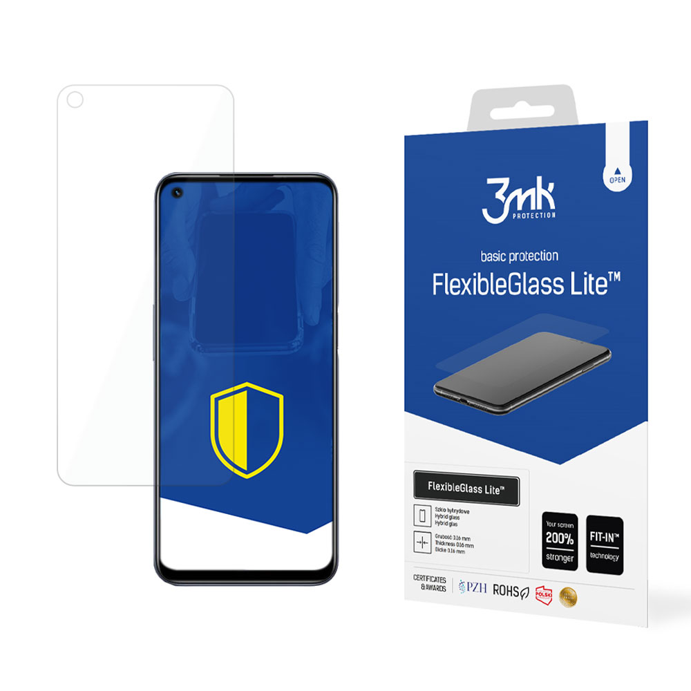 Hybridní sklo pro Realme Q3 5G - 3mk FlexibleGlass Lite™ 5903108393874