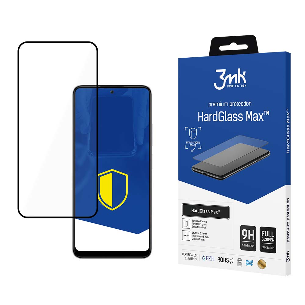 tvrzené sklo HardGlass MAX pro Redmi Note 12 5G, černá
