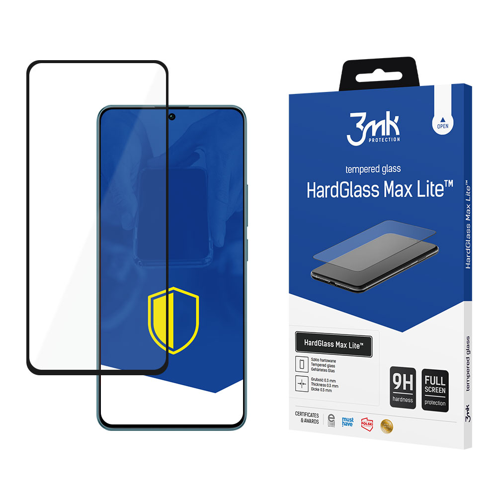 tvrzené sklo HardGlass Max Lite pro Redmi Note 13 4G, černá