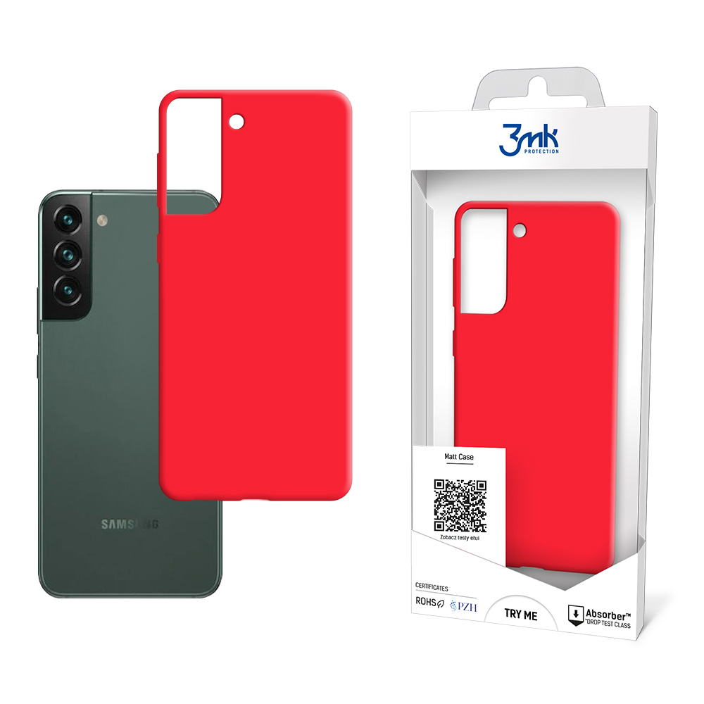 ochranný kryt Matt Case pro Samsung Galaxy S22+ (SM-S906) strawberry/červená