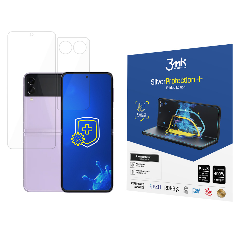 ochranná fólie SilverProtection+ FE pro Samsung Galaxy Z Flip 3 5G (vnější + vnitřní)