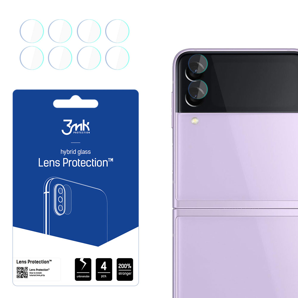 ochrana kamery Lens Protection pro Samsung Galaxy Z Flip 3 (4ks)