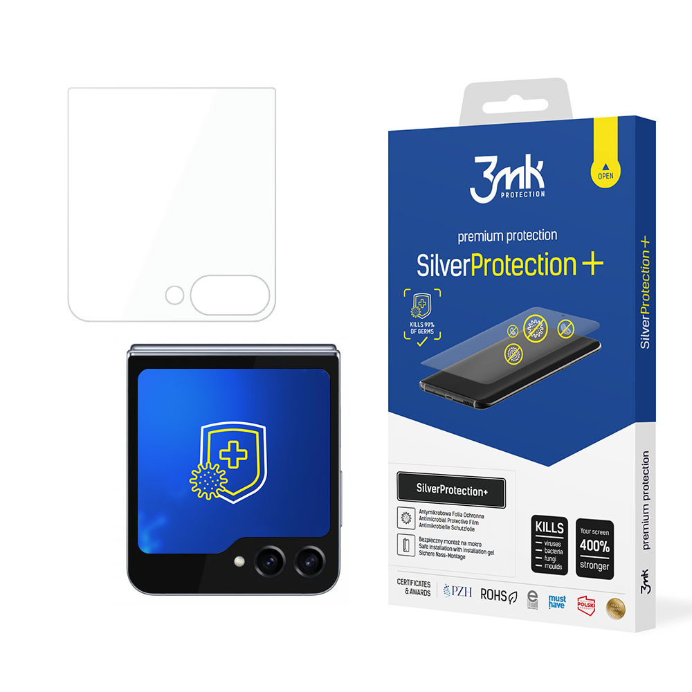 ochranná fólie SilverProtection+ pro Samsung Galaxy Z Flip5 (přední LCD), antimikrobiální