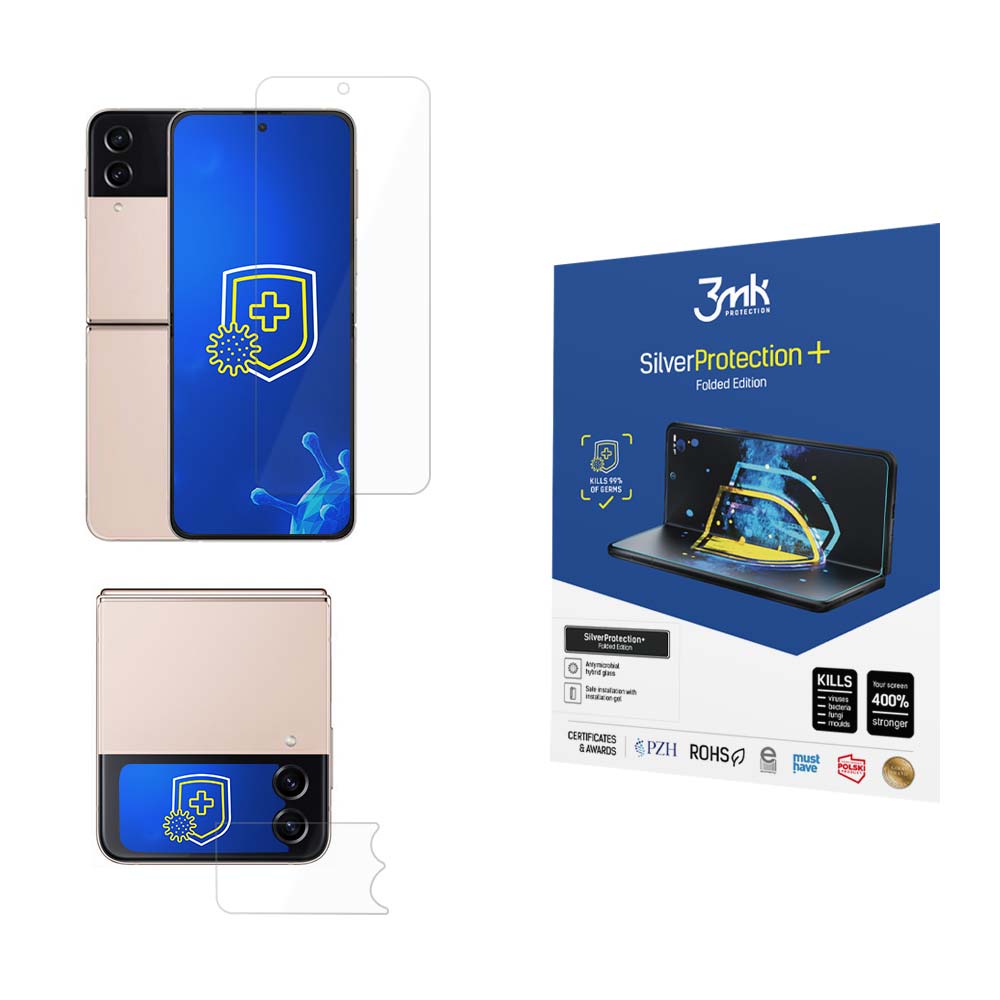ochranná fólie SilverProtection+ FE pro Samsung Galaxy Z Flip4 (vnější + vnitřní)