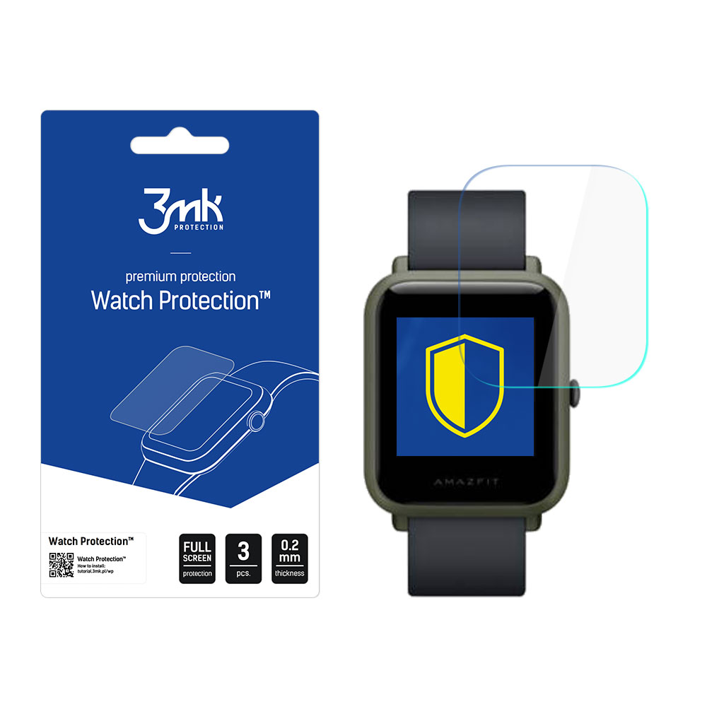 Odolná fólie na displej pro Xiaomi Amazfit BIP A1608 - 3mk Watch Protection™ v. ARC+,  5903108016018