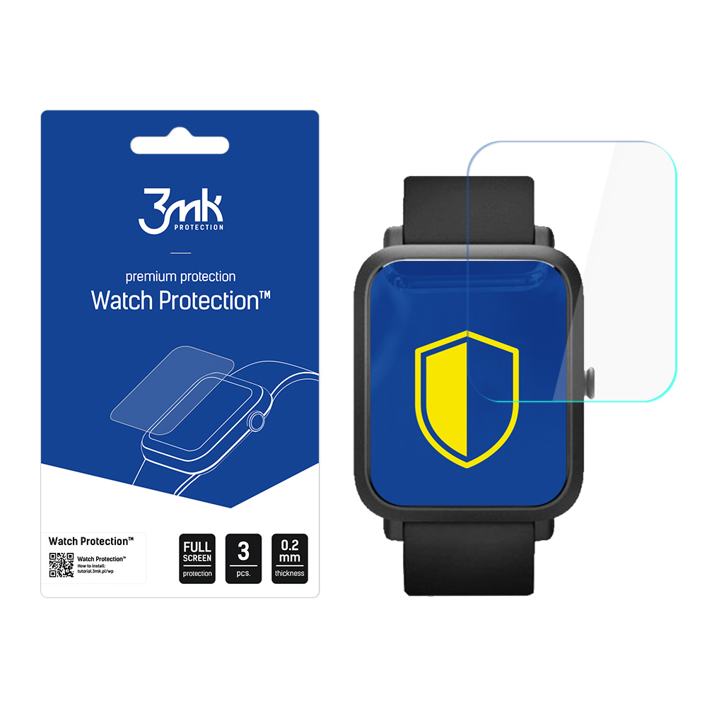 Odolná fólie na displej pro Xiaomi Amazfit BIP S - 3mk Watch Protection™ v. ARC+,  5903108310116