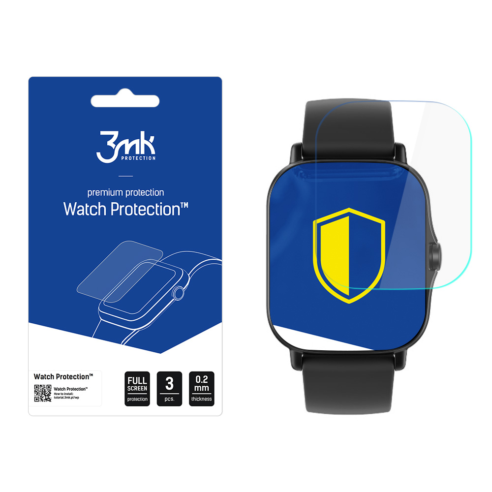 Odolná fólie na displej pro Xiaomi Amazfit GTS 2/2e - 3mk Watch Protection™ v. ARC+,  5903108334877
