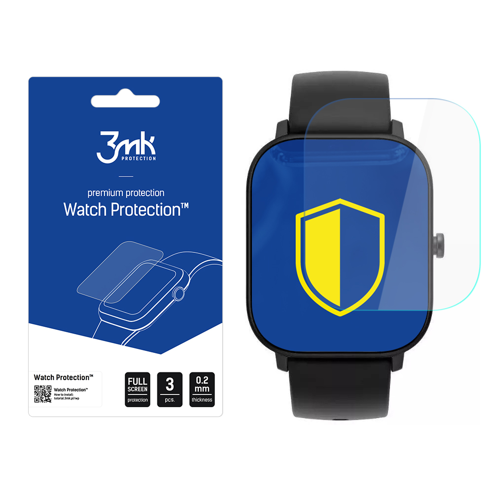 Odolná fólie na displej pro Xiaomi Amazfit GTS - 3mk Watch Protection™ v. ARC+,  5903108264563