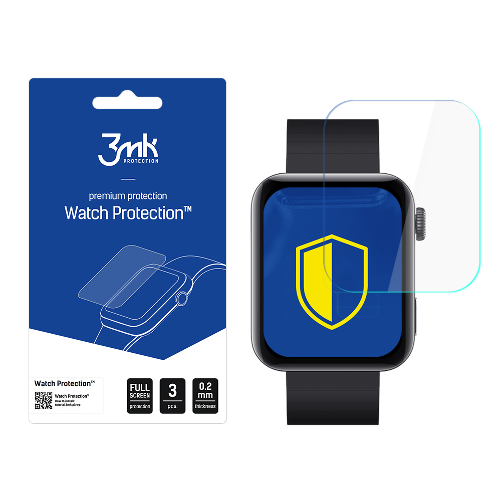 Odolná fólie na displej pro Xiaomi Mi Watch - 3mk Watch Protection™ v. ARC+,  5903108222129